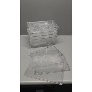 6 Pack Large Clear Plastic Storage Bins,Plastic Containers with Handle for Pantry Organizer and Storage,Perfect for Kitchen,Fridge,Cabinet, Closet,Bathroom Under Sink Storage