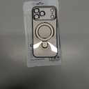 LXK Magnetic Invisible Stand for iPhone 17 Pro Max Case 6.9" Compatible with MagSafe, Military-Grade Protection, with Camera Protector, Clear Scratch-Resistant Back Cover for 17 ProMax, Grey (Natural Titanium)