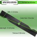 3 Pack Lawn Mower Blades 48 Inch Compatible with Husqvarna YTH24V48 YTH2348 YTH24K48 YTA24V48 Craftsman Poulan High Lift Mulching Blades Replaces 173920, 180054, 532180554, 575938201, 532173920