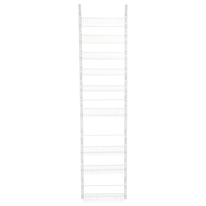Home-Complete 9-Tier Over the Door Organizer with Adjustable Shelves, White