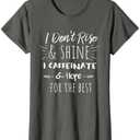 Funny Coffee Coffee Lover Saying Gift for Her Mom Wine T-Shirt Size 2XL