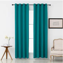 Pickluc Teal Blackout Curtains with Grommet 84 Inches Long 2 Panels, Light Blocking Window Drapes for Living Room, Thermal Insulated, Noise Reduction, Privacy Protection, 52" Wide x 84" Length