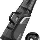 Findway Golf Travel Bags for Airlines with Wheels and ABS Hard Case Top, Protect Your Clubs, Waterproof 1680D Oxford Fabric and Oversize Tank Wheels, Lightweight and Easy to Maneuver (Gray)