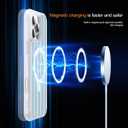 Striped Case for iPhone 16 Pro Max with Stand,6.9" T-Blue
