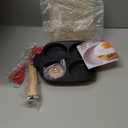 Egg Pan, Egg Frying Pan with Lid Nonstick 4 Cups Pancake Pan Fried Egg Pan for Breakfast - Black