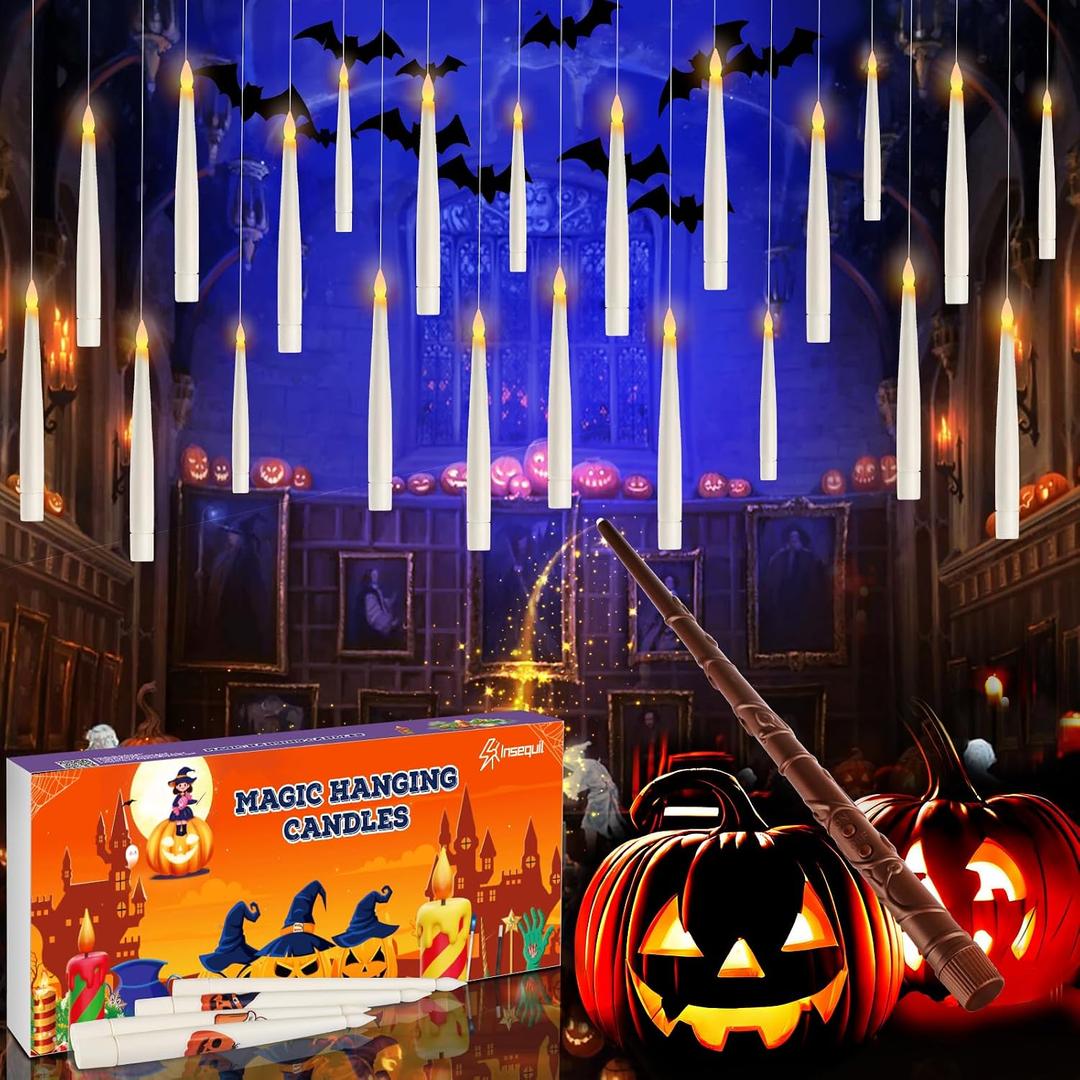 Magical Candles and Wands, Perfect for Halloween Decoration and as Gifts