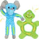 Dog Toys to Keep Them Busy, Plush Tug of War Interactive Rope Dog Toys, Squeaky Chew Toys for Small Medium Large Dogs