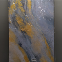 Abstract Wall Art Decor Large Modern Blue Wall Art Prints Canvas Wall Art for Living Room Abstract Canvas Art Wall Decor Gold Wall Art Decorations Artwork for Walls Kitchen Bedroom Decor 24" X 48"