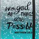 Photo Album 4x6 Photos - 60 Photos Capacity PU Leather Cover Photo Album with Strong Elastic Band, Portable Picture Album for Family Wedding Wedding Anniversary, Christian Bible Verse