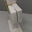 Mud Pie White Marble Wood Cross; 7" x 3 3/4"