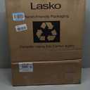 Lasko Pedestal Fan, Oscillating Fan for Bedroom with Adjustable Height and 3 Cooling Speeds, Portable, 18", Black, 1827