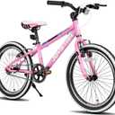 JOYSTAR Lubbock 20 24 Inch Kids Bike for Boys & Girls Ages 7-12 Years Hardtail Mountain Bike for Kids with 1-Speed/7-Speed Drivetrain, White Wall Knobby Tires, Kids' Bicycle, 20 Inch Wheels