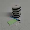 tuvisin Foam and Carbon Rings Filter Replacement Compatible with Biorb Aquariums(5 carbon foams, 5 regular foams, 2 cleaning brushs and 1 piece cleaner pad)