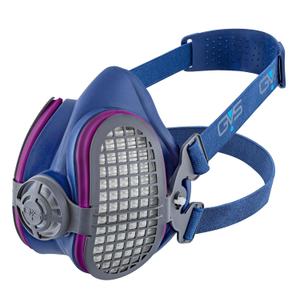 Hespa Elastomeric Half Mask Respirator with Source Control with Replaceable and Reusable Filters Included, size S/M