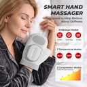Hand Massager with Heat and Compression, 2026 New Cordless Hand Massager for Carpal Tunnel Relief and Wrist Pain, Cordless Heated Finger Massager with Customized Massage, Gift for Women Men, 3 Modes