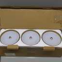 UME 3 Pack Cordless Table Lamp, Battery Operated Lamp - Portable Waterproof Rechargeable Table Lamp w/ 3 Color Temps & Stepless Dimming for Dinner, Desk, Cafe, Outdoor (Brushed Gold)