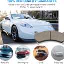 Premium Ceramic Disc Brake Pad Set - Compatible with Select Cadillac Escalade; Chevrolet Avalanche, Express, Silverado, Suburban, Tahoe; GMC Savana, Sierra, Yukon XL + More