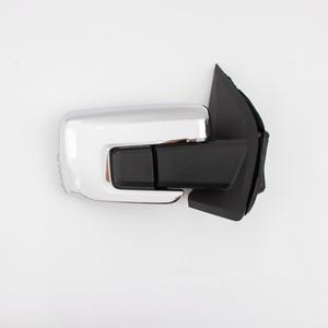 For Ford F150 2021-2024 Door Mirror Assembly with Chrome Back Cover Manual Folding with Turn Signal Light Power Heated and Blind Spot Glass Temp Sensor 12 Pins Right Passenger Side