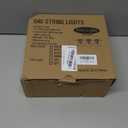 SUNSGNE 25Ft Outdoor Patio Lights G40 Globe String Lights with 27 Frosted White Bulbs, Waterproof Connectable Hanging String Lights for Christmas Patio House Backyard Balcony Party, White Wire