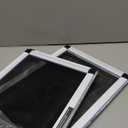 Expandable Window Screen, 2 Pack Adjustable Window Screen (10" H x 14.3" - 25" W) - Extra Small Replacement Window Screens with Frame, Durable Replacement Screen for Window