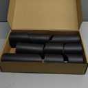 Flameless Candles with Remote, Battery Operated Flickering Flameless Candles, LED Candles with Timer 2/4/6/8H, with Realistic LED Candles Set of 9 (D3 x H 3" 4" 5" 6" 7") (Black)