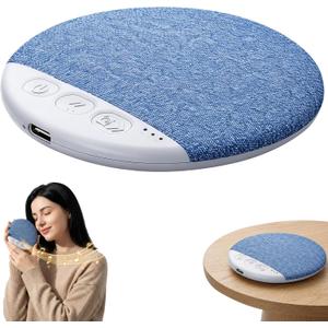 Sleep Pillow Speaker, 2026 New Bluetooth Pillow Speaker,Portable Bluetooth Under Pillow Speaker with White Noisefor Deep Sleeping, for Side Sleepers and Deep Sleep (No Charger (Blue)