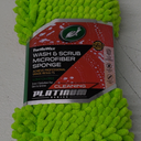 TurtIe Wax Wash Scrub Microfiber Sponge 3-in-1 Solution Achieve Professional Result (4" x 9.25" x 2") Light Green Quality Carwash Intense Shine No Water Spots