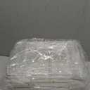 Delamu 2-Tier Under Sink Organizers and Storage, Multi-Purpose Stackable Bathroom Cabinet organizers, Pull Out Kitchen Pantry Organization and Storage with Dividers(2 Pack, Clear)