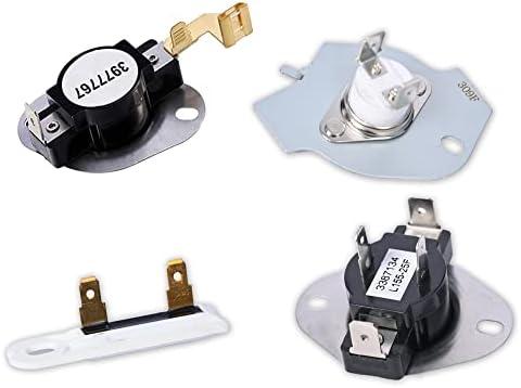 Dryer Thermostat 3977767 3387134 And Thermal Fuse 3392519 279816 Replaces For Whirlpool WED4815EW1 WED5000DW2 WED6200SW1 WED6600VW0 WED4800BQ1 WED4800XQ0 WED4800XQ1 WED4900XW0 WED49STBW1 WED5100VQ1