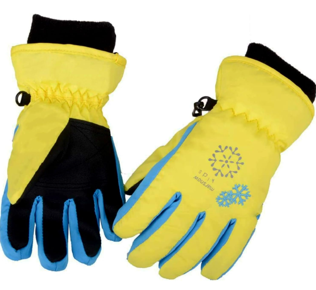 Azarxis Kids Children Ski Gloves Winter Snow Gloves Waterproof Winter Warm Gloves for Snowboarding, Sledding, Size S 6-7y