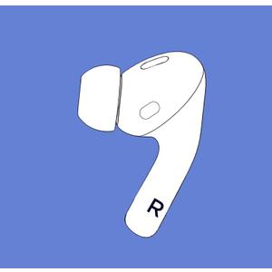 replacement Original Right Earbud Replacement A2083 for Pod Pro 1st Gen, replacement with OEM Air-Pro Charging Case A2190 It can only be used in combination with A2084Other models are not compatible.