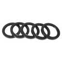 Universal Oil Seal TC Double Lip W Steel Spring Seal Ring Rotary Shaft Seal 68x90x10mm High Pressure NBR Rubber Black 5 Pcs
