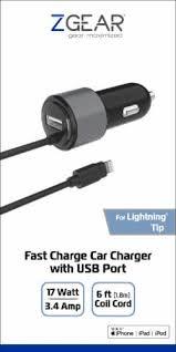 Fast charger car charger with USB port