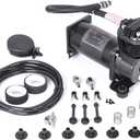 Ultra Quiet Air Compressor. 300PSI 1/4 NPT Super Silent 69DB Truck/Car Train Horn/Suspension/Ride/Bag kit/System and All 12v Vehicles like Semi/Pickup Trucks Black