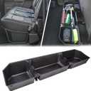 Upgraded Rear Under Seat Storage Box Compatible with 2015-2024 Ford F150 SuperCrew Cab & Crew Cab, 2017-2023 Ford F250/F350/F450/F550 Super Duty & Crew Cab, ABS, Black