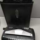 Aurora High Security Paper and Credit Card Shredder with 3.7-Gallon Wastebasket, 8-Sheet Cross-Cut with Basket (Black)