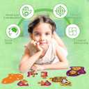 4 x 9 Packs Large Piece Jigsaw Puzzles for Toddlers 1-3,Kids Wild Animal Puzzle Ages 3-5,Baby Farm Dinosaur Puzzle,Preschool Educational Montessori Toys for 3 Year Old,Kindergarten Matching Puzzle