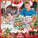 2 x PADTIC Giant Coloring Poster,35x72inch Versatile Merry Christmas Paper Coloring Tablecloth,DIY Christmas Tree,Santa Claus,Gnomes,Elk,Snowman Table Cover Kids Art Crafts Home Classroom Party Supplies