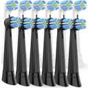 IO Toothbrush Replacement Heads,Compatible with Oral B IO Series 2-10 Electric Toothbrushes (White+Black, 12PCS)