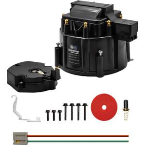 Male HEI Distributor Cap and Rotor Kit for SBC BBC 283 305 307 327 350 396 454 V8 Engines Performance Replacement for K549, 8416, 400, 454 Distributor Cap Assembly