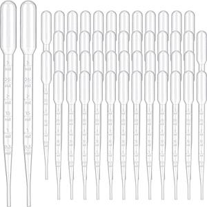 Kingdder 3000 Pcs Plastic Transfer Pipettes Disposable Graduated Pipettes for Scientific Experiment, Essential Oils, Make up Tool (3 ml)