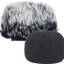 SUNMON Windscreen Deadcat and Foam Cover for DR-05X DR-05 Mic Recorders, Indoor Outdoor Microphone Wind Muff