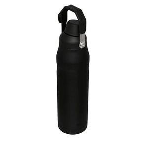 24 oz portable hand-held insulated waters bottle, 304 stainless steel metal water bottles, large insulated water cup, suitable for travel, camping, fitness and sports (Black)