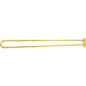 tonchean Partition Curtain Rod 6.56FT U-Shape Room Divider without Curtains Metal Support Wall Mounted Privacy Partition Rod with Flat Hook Inherent for Beauty Salon Spa Bedroom Hospital, Gold