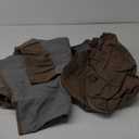 RYB HOME 100% Blackout Linen Textured Curtains 96 inches Long, Thermal Insulating Privacy Energy Saving for Bedroom Living Room Window Office Theater Dining Nursery, W 52 x L 96 in, Coffee, 2 Panels