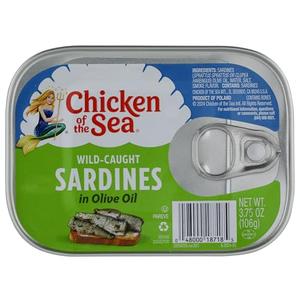 Chicken Of The Sea Sardines in Olive Oil, 3.75 OZ Pack of 18 By AUG 19 2030