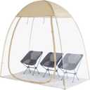 EighteenTek Clear Sports Tent 540 View Transparent PVC House Room Greenhouse Camping Tent Canopy Gazebos Weatherproof Pop-Up Tent for Outdoor Activities Garden Backyard Patios Cold Protection