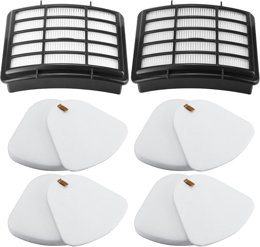 Improvedhand Filter Replacement Compatible with Shark Navigator Lift-Away NV350, NV351, NV352, NV355, NV356E, NV357, NV360, NV370, UV440, UV540, Directly Replaces XFF350 XHF350, 2 Hepa + 4 Foam Filter