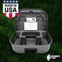 Exterminators Choice Compact Mouse Bait Station - Heavy-Duty Outdoor Mouse Bait Box - Lockable Design with Key - Versatile Indoor & Outdoor Use - Pack of 12, Black, 4.75in x 3.5in x 1.25in