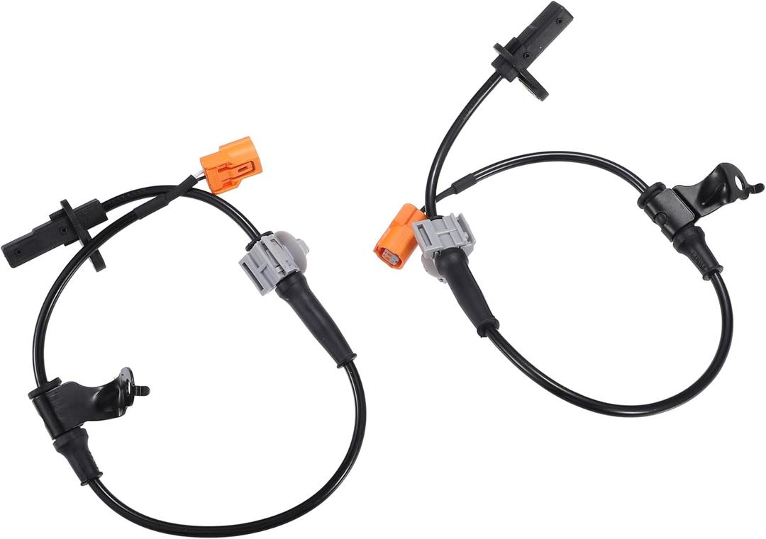 Motoforti Rear Left Right ABS Wheel Speed Sensor, for Acura TL 2004-2008, Rubber, No.57470SEPA01/57475SEPA01, Black, 2 Pcs